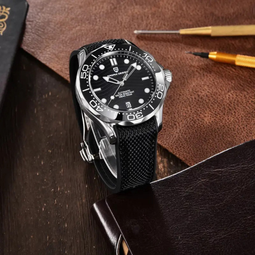 Годинник чоловічий Pagani Design PD-1685 Silver-Black-1